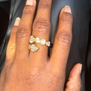 Elegant Gold and Silver Women's Ring